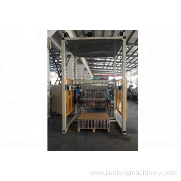 Magnetic palletizer machine for tin cans packing